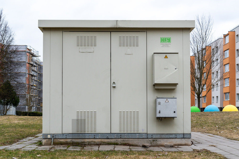 Trạm biến áp đúc sẵn với thiết bị đóng cắt điện áp hệ thống 12kV và máy biến áp Trạm biến áp di động nhỏ gọn đúc sẵn nhà cung cấp